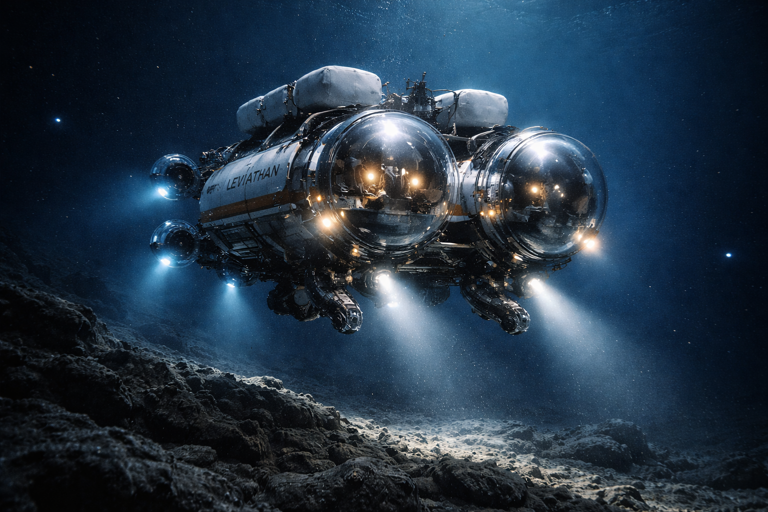 LEVIATHAN crewed deep-sea submersible at hydrothermal vent